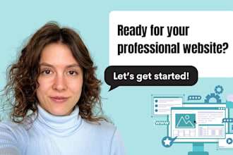 professionally design a modern website or landing page