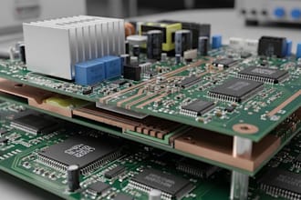 design high current pcb with wide copper, vias, and heat control