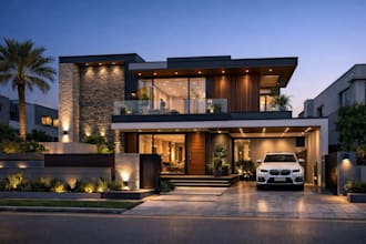 architectural 3d model and planning