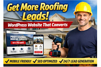 build a wordpress roofing contractor website for more leads