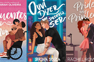 romance book cover, ebook cover, sport romance characteer design, illustration