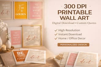 design creative poster and wall art design