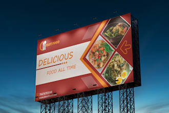 design billboard, signage, signboard, or banner ads