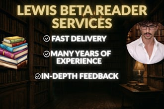 professional beta reading with detailed and sincere feedback