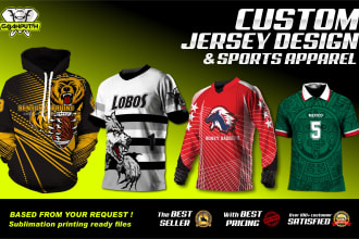 make custom jersey design or sublimation printing tshirt