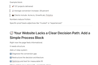 audit your landing page and give you a conversion strategy