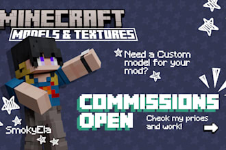 do 3d models for minecraft mods