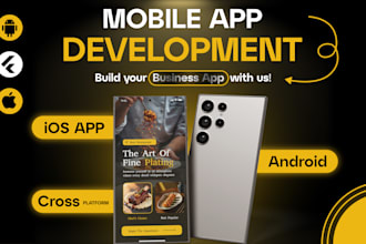 do mobile app development, android, ios app creation as flutter app developer
