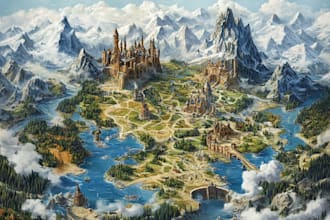 create a fantasy map for you