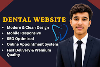 design a professional dental clinic wordpress website