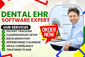 set up dental ehr dentrix softdent carepatron denticon prodentim abeldent cerner