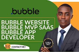 design bubble website bubble mvp saas bubble app developer