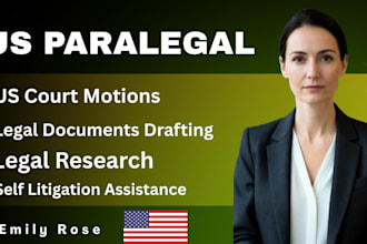 draft US legal documents, contracts, and court motions as your paralegal