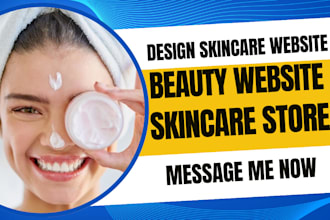design skincare website, beauty website, skincare shopify store