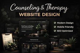 create counseling and therapy wordpress website for you
