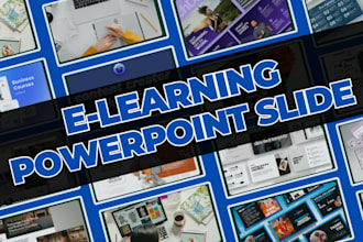 create elearning powerpoint design, course presentation design, course content