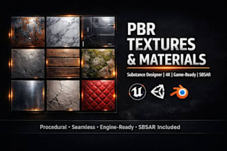 design seamless pbr materials and tileable textures in substance designer