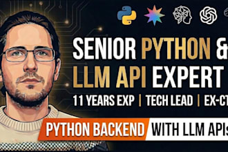 develop python backend with claude, gpt and other llms