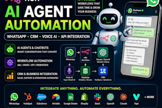 n8n ai agent openclaw whatsapp claude automation vapi CRM API voice integration