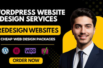 provide wordpress website design services and website redesign in cheap packages