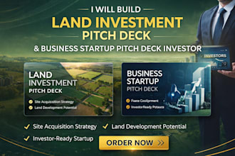 build land investment pitch deck business startup pitch deck investor