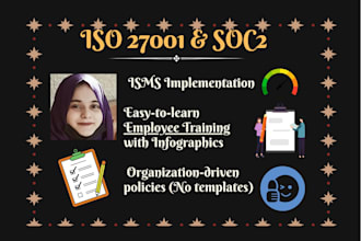 deliver iso 27001 and soc 2 implementation and consultancy
