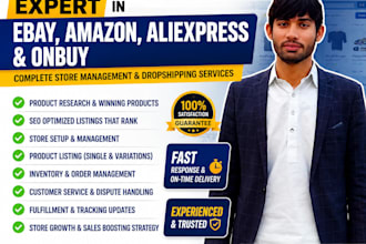 manage ebay amazon aliexpress and onbuy dropshipping store