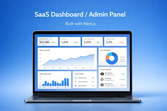 build a modern saas dashboard or admin panel with nextjs