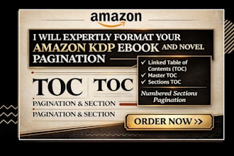 expertly format your amazon KDP ebook and novel pagination