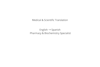 translate medical and pharmaceutical texts english to spanish