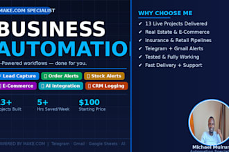 build a makecom lead capture and CRM automation