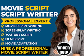 write movie script movie script writing screenwriting screenplay tv film script