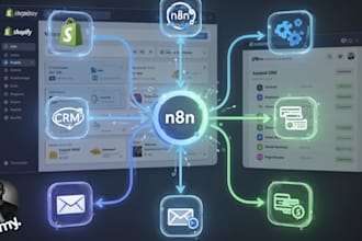 do n8n automation for shopify and crm workflows for ecommerce business