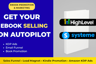 do ebook promotion and marketing using gohighlevel sales funnel and systeme io
