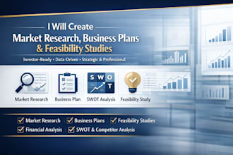 deliver market research, business plans, feasibility studies