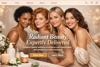build beauty shopify store skincare website cosmetic, lipstick skincare website