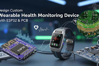 custom esp32 wearable health monitor design with pcb development