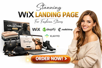 design wix landing page for streetwear and boutique ecommerce clothing store