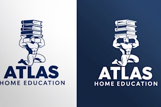 do amazing atlas education logo with vector design