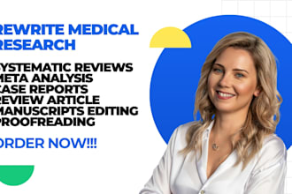 rewrite medical manuscript research articles systematic review format manuscript