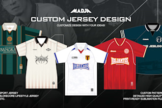 design a sport jersey and lifestyle jersey