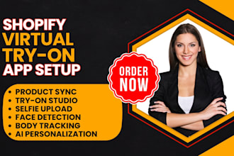 set up shopify virtual tryon tolstoy camweara antla genlook icona auglio gleame