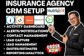setup insurance agency CRM insureio insly nexsure insuracrm agencybloc hubspot