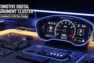 do automotive digital instrument cluster pcb design with embedded can gauges