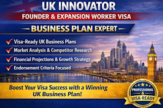 write UK innovator founder visa business plan