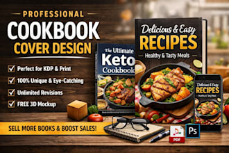 do cookbook or recipe book cover design and formatting