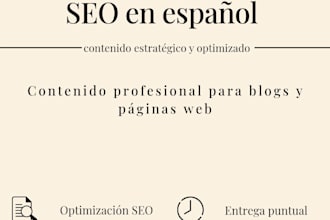 write content in spanish and create canva designs