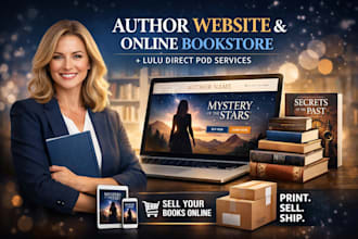 build author website with lulu direct pod bookstore and book promotion campaign