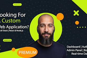 develop a custom web application with dashboard and advanced features