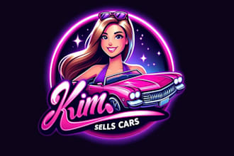 create a modern automotive and car logo design